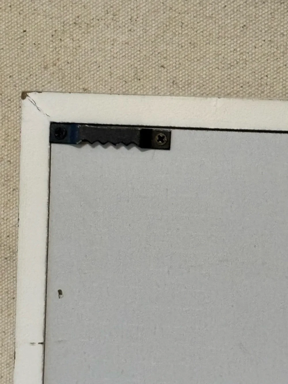 Sonoma White Wall Hook Rack with Black Hooks